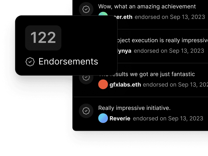 Endorsements & Reputation